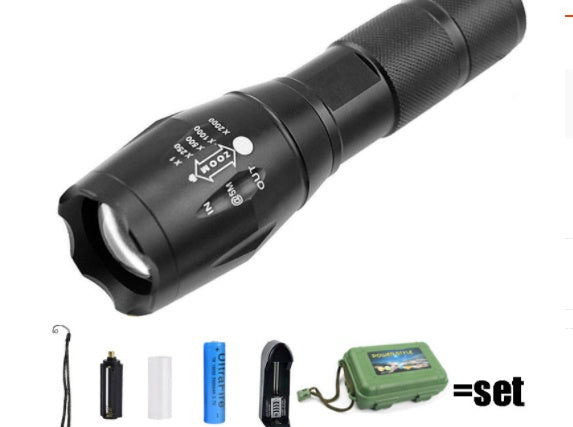 Hochwertige, superhelle, wiederaufladbare und wasserdichte Taschenlampe, ideal fürs Camping